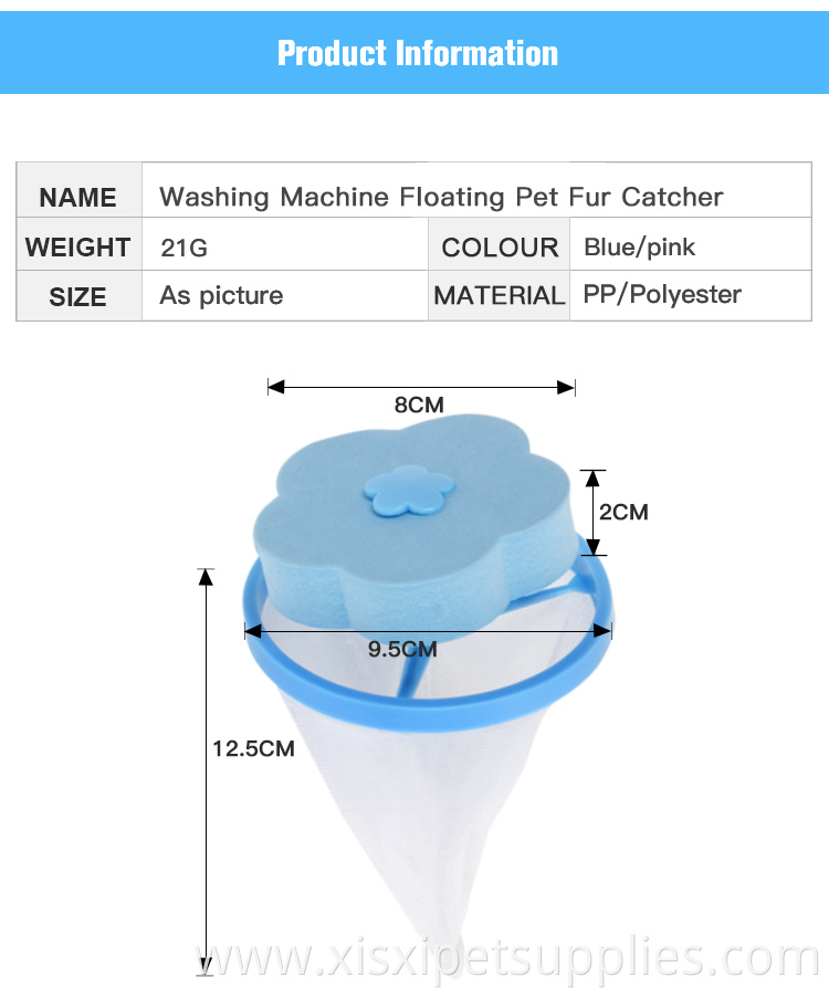 Factory Wholesale Washing Machine Floating Pet Fur Catcher Pet Hair Remover For Laundry